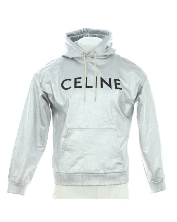 Logo Hoodie Metallic Cotton