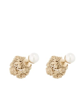 Christian Dior Women's Dior Tribales Earrings Golden